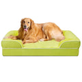 Cutepups Orthopedic Dog Bed Comfortable Dog Mattress for Sleeping, Washable pet Bed for Dogs (Lemon Green)