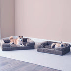 Cutepups Orthopedic Dog Bed Comfortable Dog Mattress for Sleeping, Washable pet Bed for Dogs (Grey)
