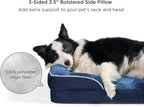 Cutepups Orthopedic Dog Bed Comfortable Dog Mattress for Sleeping, Washable pet Bed for Dogs (Navy Blue)