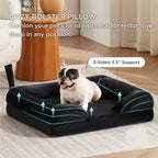 Cutepups Orthopedic Dog Bed Comfortable Dog Mattress for Sleeping, Washable pet Bed for Dogs (Only Black)