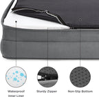Cutepups Orthopedic Dog Bed Comfortable Dog Mattress for Sleeping, Washable pet Bed for Dogs (Only Grey)