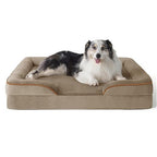 Cutepups Orthopedic Dog Bed Comfortable Dog Mattress for Sleeping, Washable pet Bed for Dogs (Hazel)