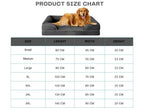 Cutepups Orthopedic Dog Bed Comfortable Dog Mattress for Sleeping, Washable pet Bed for Dogs (Black)