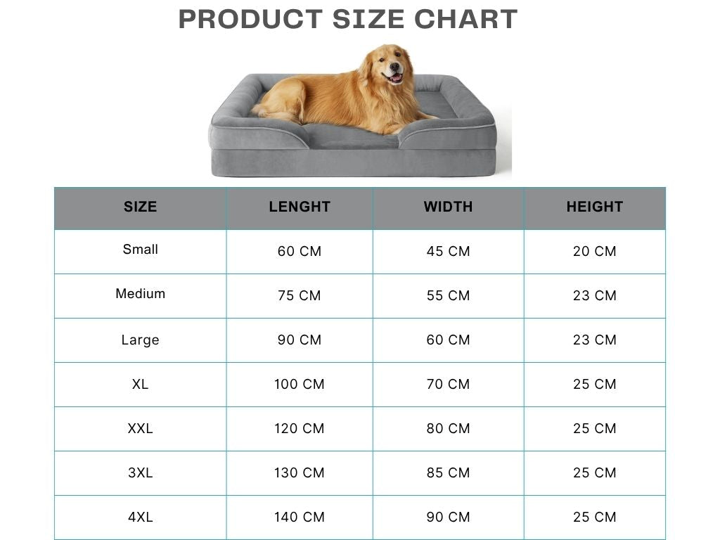 Cutepups Orthopedic Dog Bed Comfortable Dog Mattress for Sleeping, Washable pet Bed for Dogs (Only Grey)
