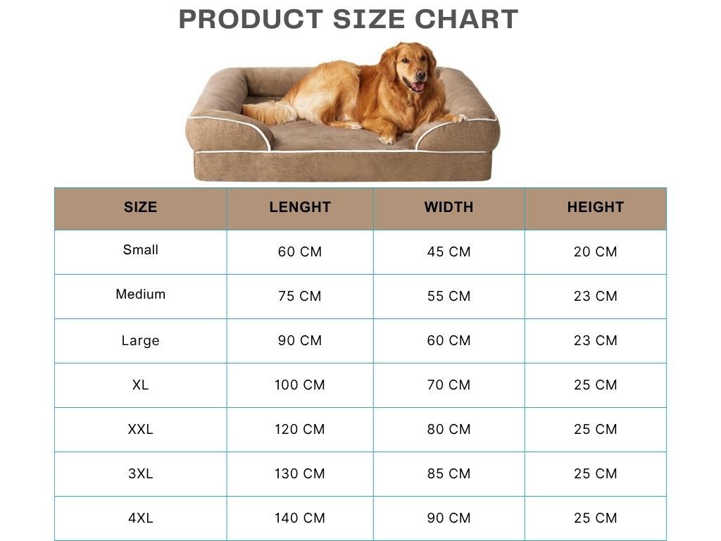 Cutepups Orthopedic Dog Bed Comfortable Dog Mattress for Sleeping, Washable pet Bed for Dogs Camel Color