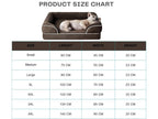 Cutepups Orthopedic Dog Bed Comfortable Dog Mattress for Sleeping, Washable pet Bed for Dogs (Dark Brown)