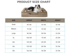 Cutepups Orthopedic Dog Bed Comfortable Dog Mattress for Sleeping, Washable pet Bed for Dogs (Hazel)