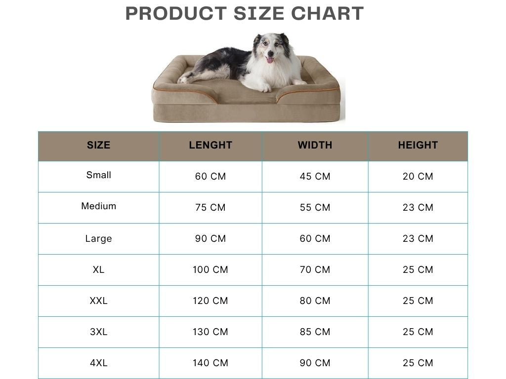 Cutepups Orthopedic Dog Bed Comfortable Dog Mattress for Sleeping, Washable pet Bed for Dogs (Hazel)